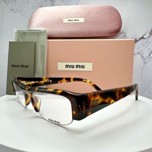 NEW MIU MIU Sunglasses Brown Tortoise Vedette Seen On Kylie Jenner New - Picture 2 of 16